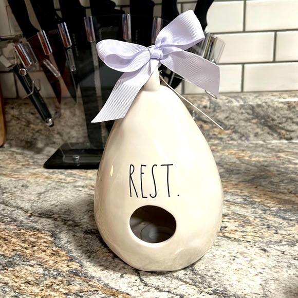 Rae Dunn Other - Rae Dunn REST birdhouse OG dimples